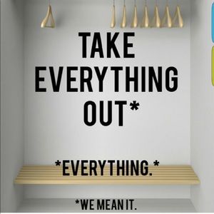 Everything must go make an offer